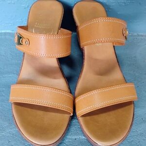 Italian Shoemakers Tan Heeled Sandals